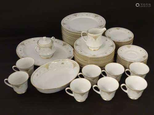 A quantity of Noritake tea and dinner wares in the pattern Highclere,