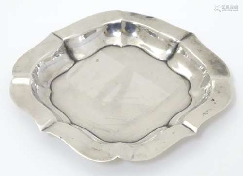 A silver pin dish hallmarked Sheffield 1949 maker E Silver & Co.