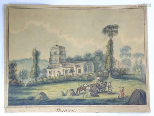 After W. M. Ellis (1747-1810), XIX, Watercolour, St.