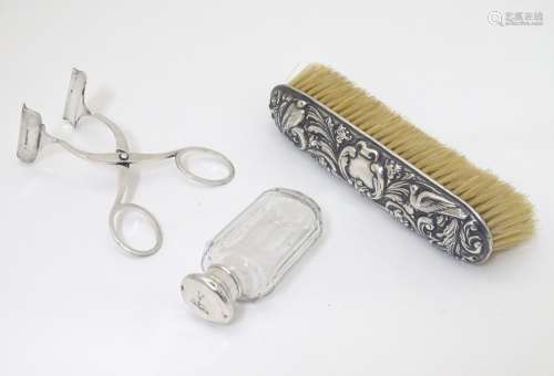 A Victorian silver back brush hallmarked Birmingham 1890,