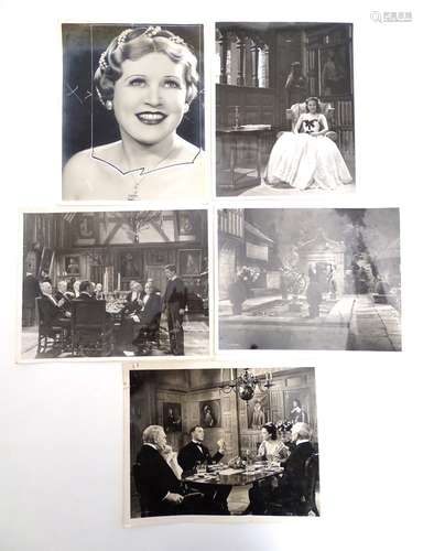 Four monochrome production stills from the 1939 London Film Productions picture 'The Four Feathers',