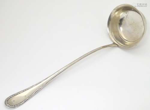 A German .800 silver ladle.