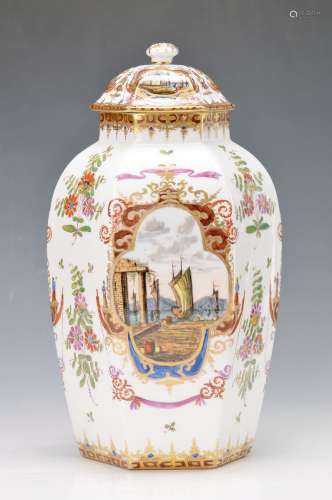 large lidded vase