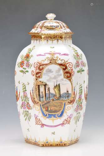 large lidded vase