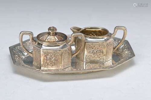 3-pieces sugar- and creamer set