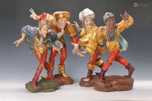 4 Morris dancers latter after the model of Erasmus Grasser of 1480