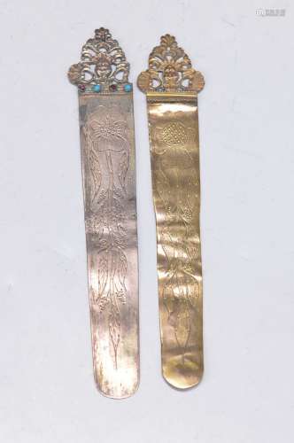 two baroque bookmarks