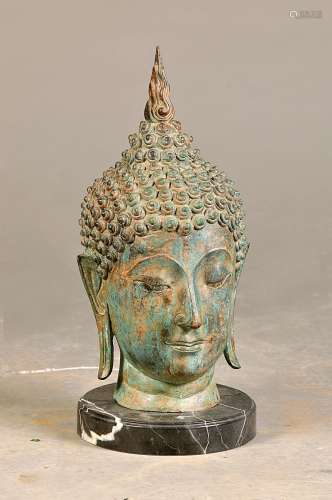 head of a Buddha-Sculpture