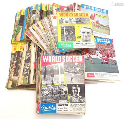 A large quantity of 1960s and 1970s World Soccer magazines. Approx.