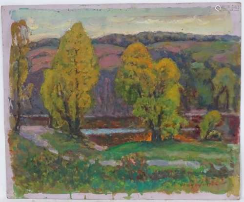 Leonid Gregorievich Fashchenko, (1937-2010), Ukrainian / Russian School, Oil on card,