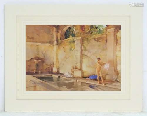 After Sir William Russell Flint (1880 - 1969), Colour print,