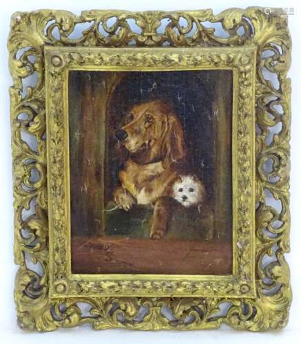 After Sir Edwin Henry Landseer (1802-1873), Canine School, Oil on canvas laid on board,