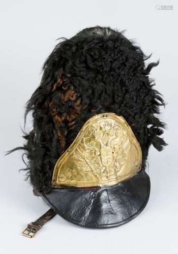 Austrian Grenadier helmet with leather sunflap, sh…