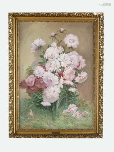 Emil Czech (1862 1929), Flowers, oil on canvas, si…