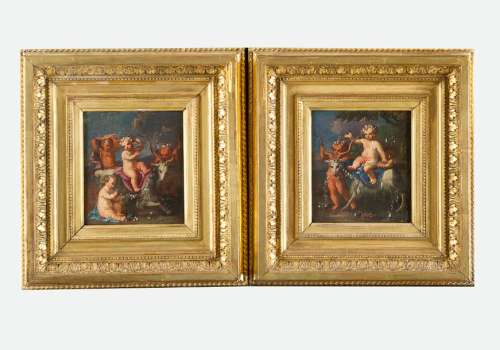 Jan Pauwell Gillemanns(1651 1704) attributed; pair…