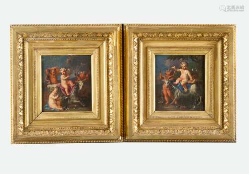 Jan Pauwell Gillemanns(1651 1704) attributed; pair…