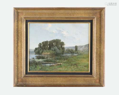 Unknown artist 19th Century, Landscape signed bott…