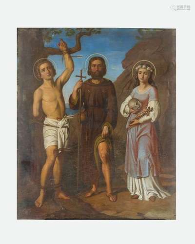 Italian artist 19th Century, Saint Sebastian, Sain…