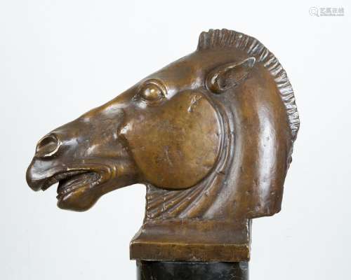Italian Artist 20th Century, Horse Head, Bronze ca…