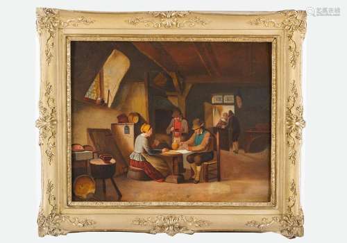 Petrus Groenia (1767 1844) attributed, Dutch inter…