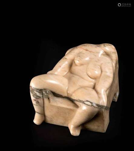 Nudo femminile. Marmo scolpito. Scultore del XX se…