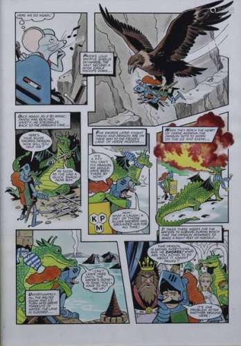 Tavole originali fumetto Knight Panini,
