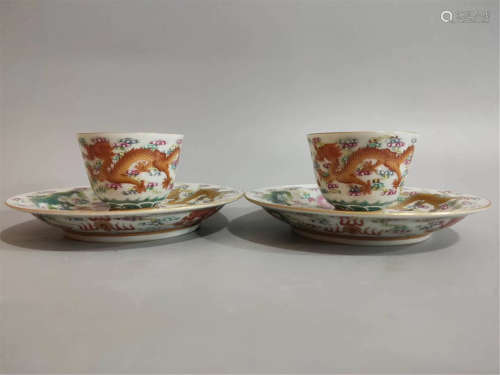 Pair Iron Red Tea Service Qianlong Period