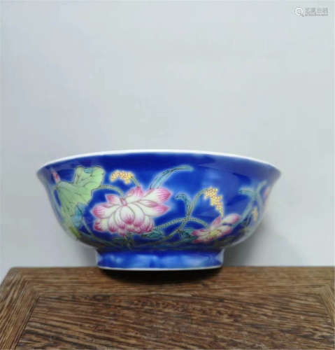 A Famille Rose Bowl Kangxi Period