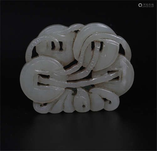 A White Jade Ornament Qing Dynasty