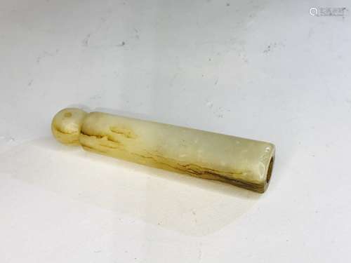 A Jade Hat Tube Qing Dynasty