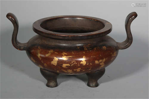 A Bronze Censer Qing Dynasty