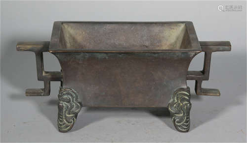 A Bronze Censer Qing Dynasty