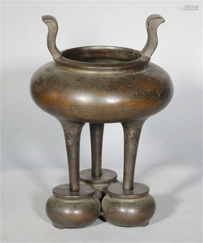 A Bronze Censer Qing Dynasty