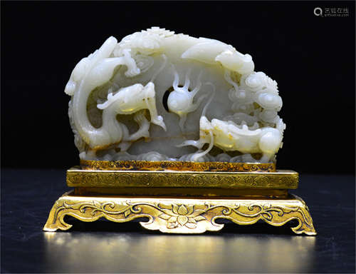 A Jade Carving Qing Dynasty