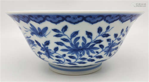 A Blue and White Bowl Daoguang Period