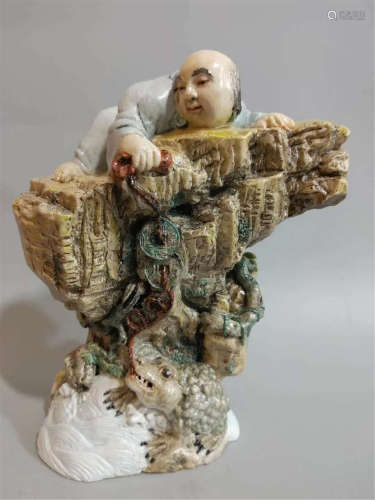 A Porcelain Sculpture Qing Dynasty