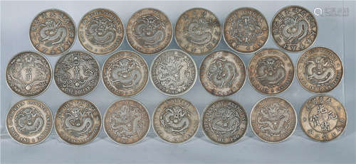 A Group of Twenty Silver Coins