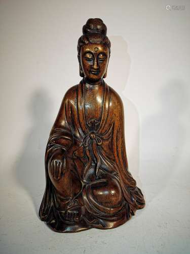 An Agilawood Seated Guanyin Qing Dynasty