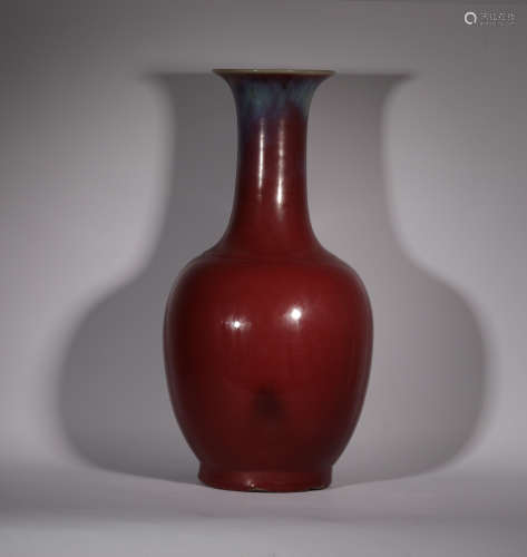 A Flambe Glazed Decorative Vase Kangxi Period