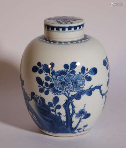 A Blue and White Jar and Cover Kangxi Period