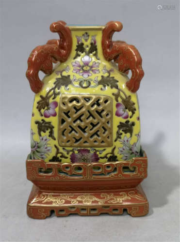 A Famille Rose Censer Qianlong Period