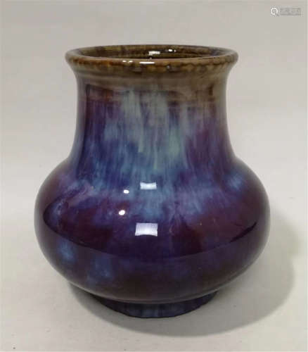 A Flambe Glazed Jar Yongzheng Period