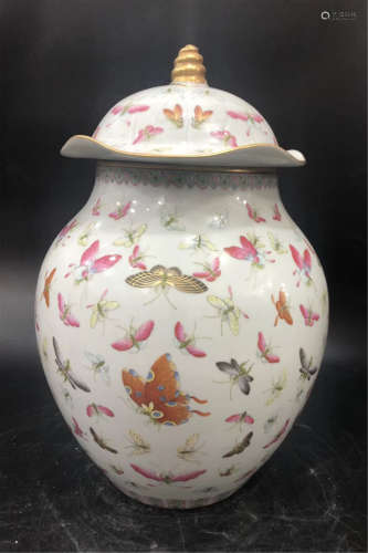 A Famille Rose Jar and Cover Guangxu Period