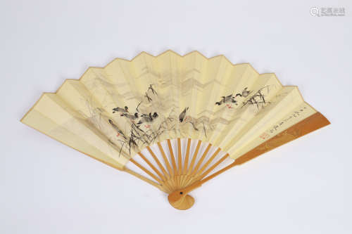 Chinese Fan With Painting