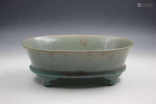 Chinese Song Dynasty Ru Kiln Porcelain Brush Wash