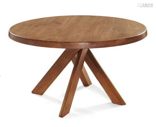 Pierre CHAPO (1927-1986)  - Table ronde mod. T21C dite « Sfax » – Circa 1973  - [...]