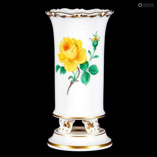 A Meissen Flower vase.