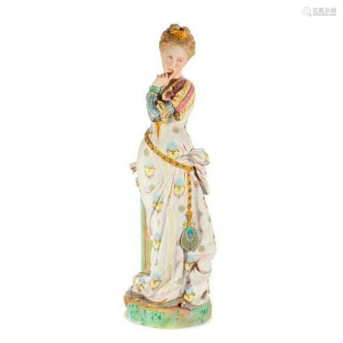 A French Vion and Baury bisque figure of a lady.