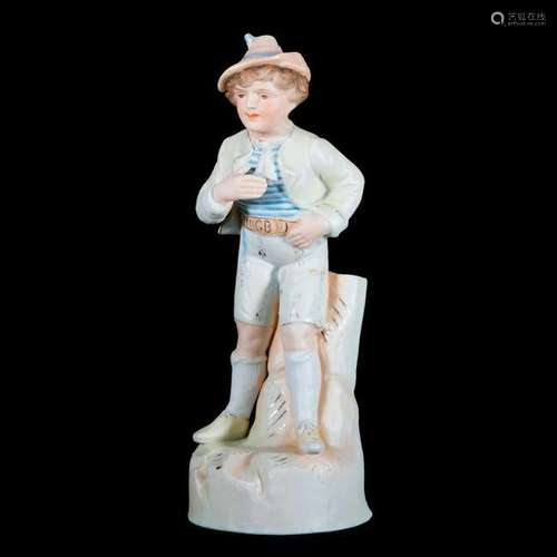 A porcelain boy vase.