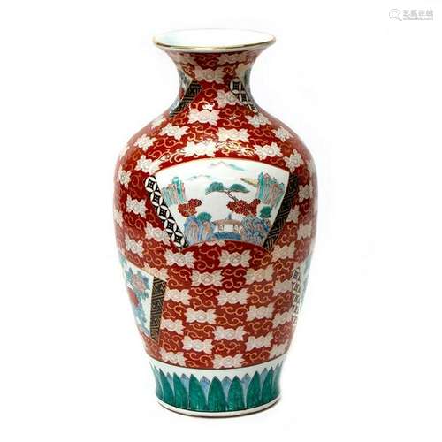 A large Japanese Imari vase.